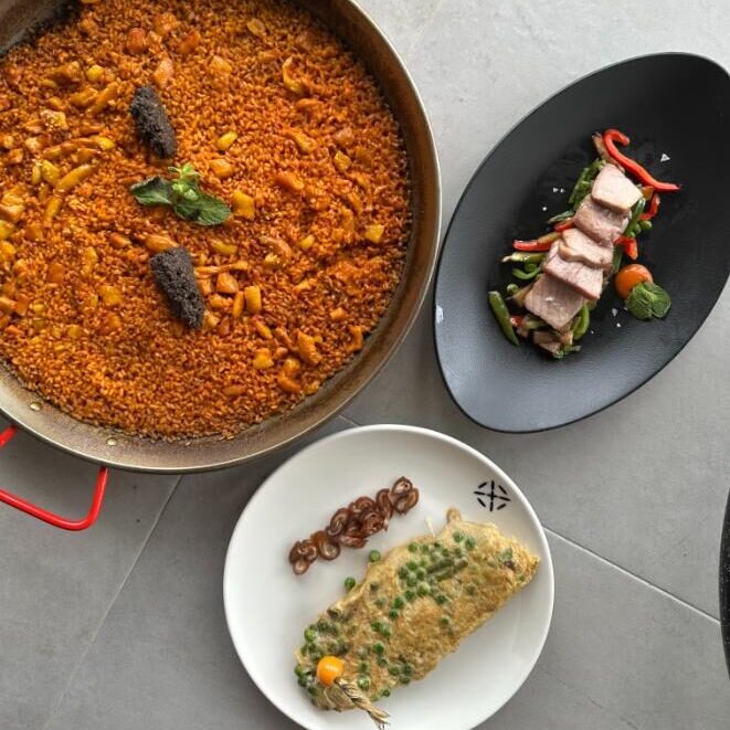 Platos variados de el Templo Catering